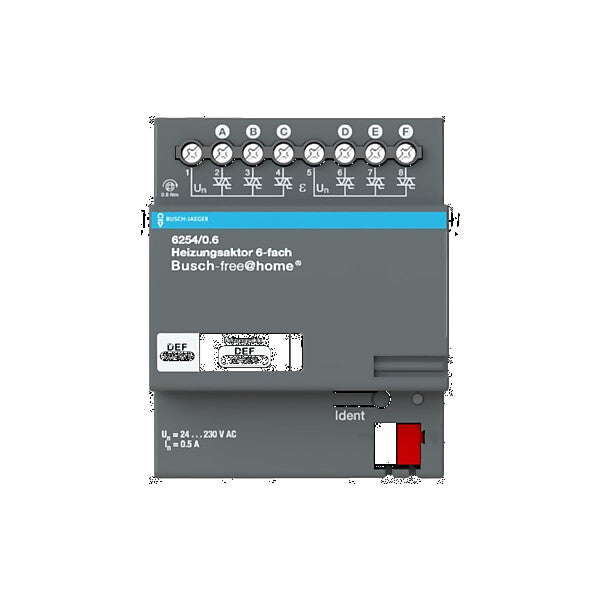 Busch-Jaeger Heizungsaktor 6-fach REG 6254/0.6